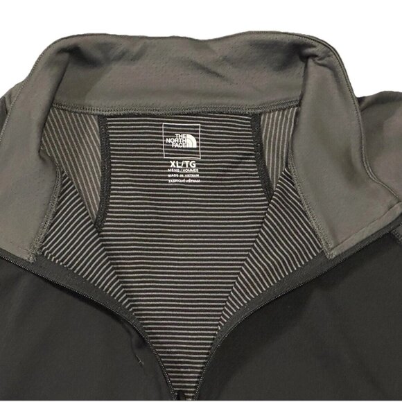 🔥 The North Face Men’s Quarter Zip Jacket – Black – XL – FlashDry® – EXCELLENT - Picture 3 of 8